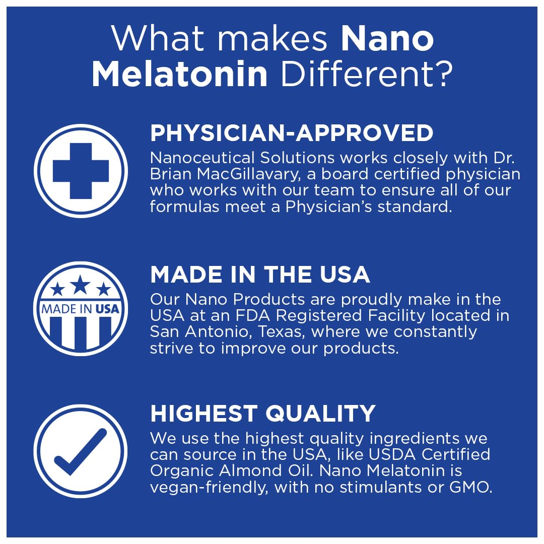 Nano Melatonin liquid drops with spearmint flavour
