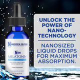 Nano Melatonin packaging showing product details