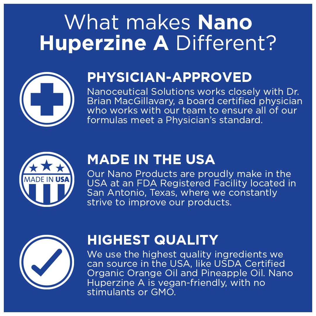 Nanoceutical Solutions Huperzine A Liquid ingredients list