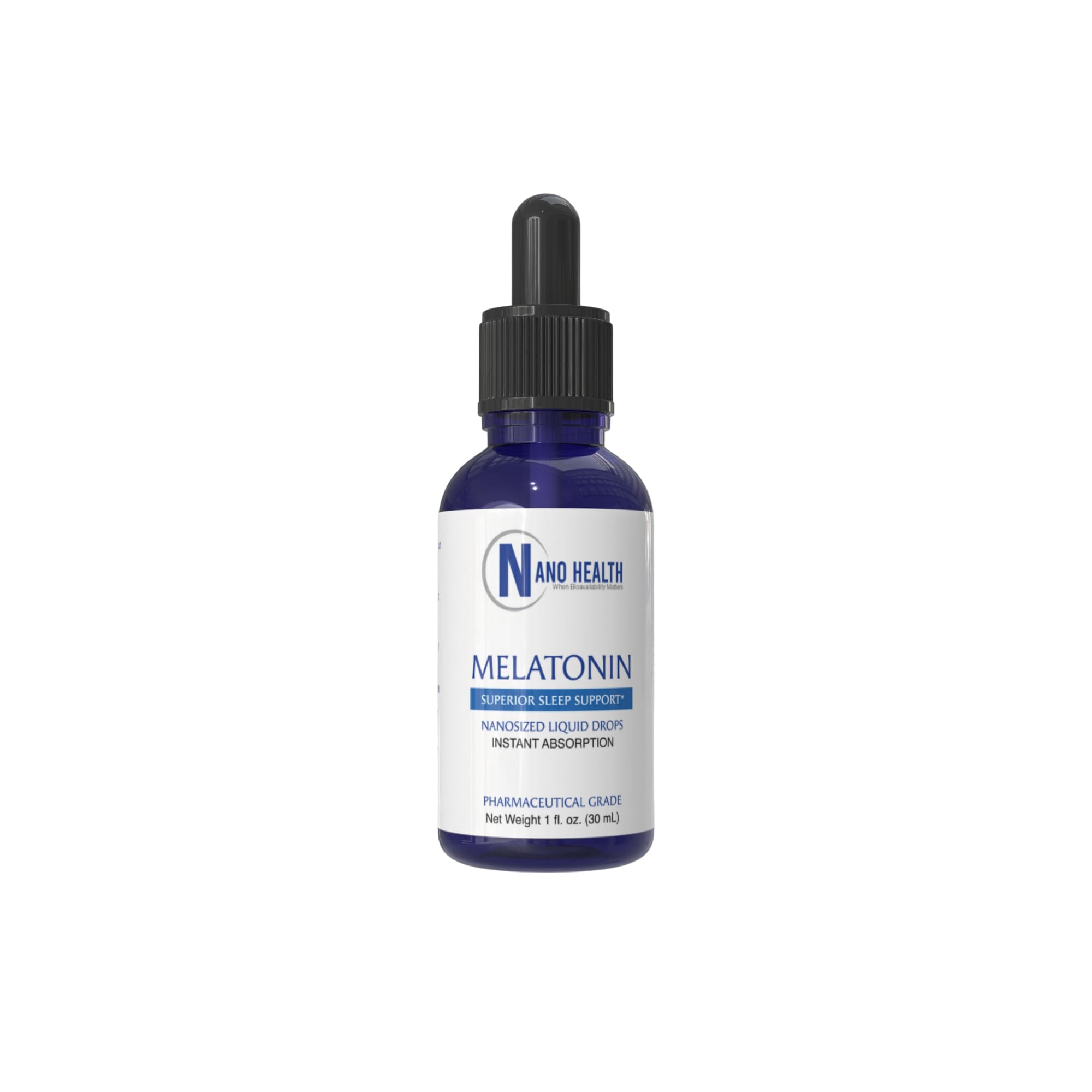 Nanoceutical Solutions Nano Melatonin 1 Fl Oz Liquid Drops front view