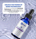Nanoceutical Solutions Resveratrol Liquid Supplement 100mg lifestyle scene