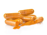 Nanocur Curcumin Supplement bottle with cap open