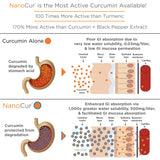 Nanocur Curcumin Supplement bottle with capsules