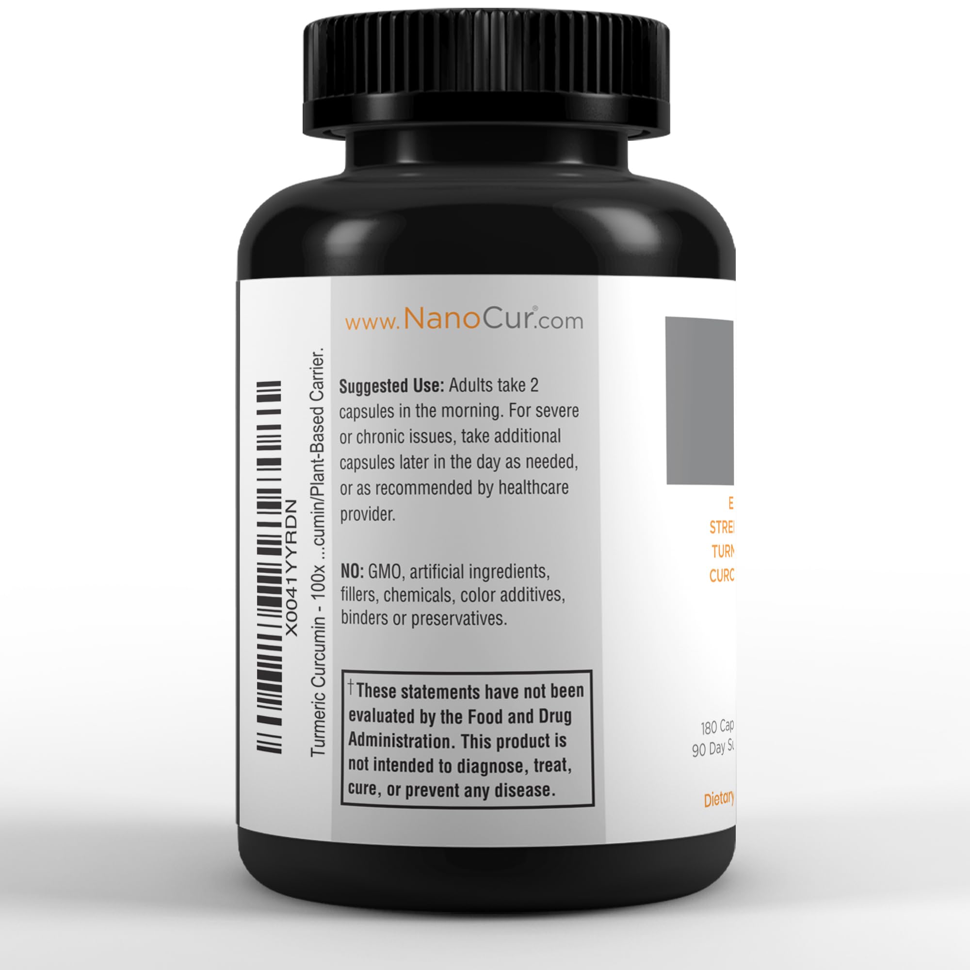 Nanocur Curcumin Supplement packaging design