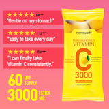 NANOWELL Buffered Vitamin C Supplement side view, showing capsule details