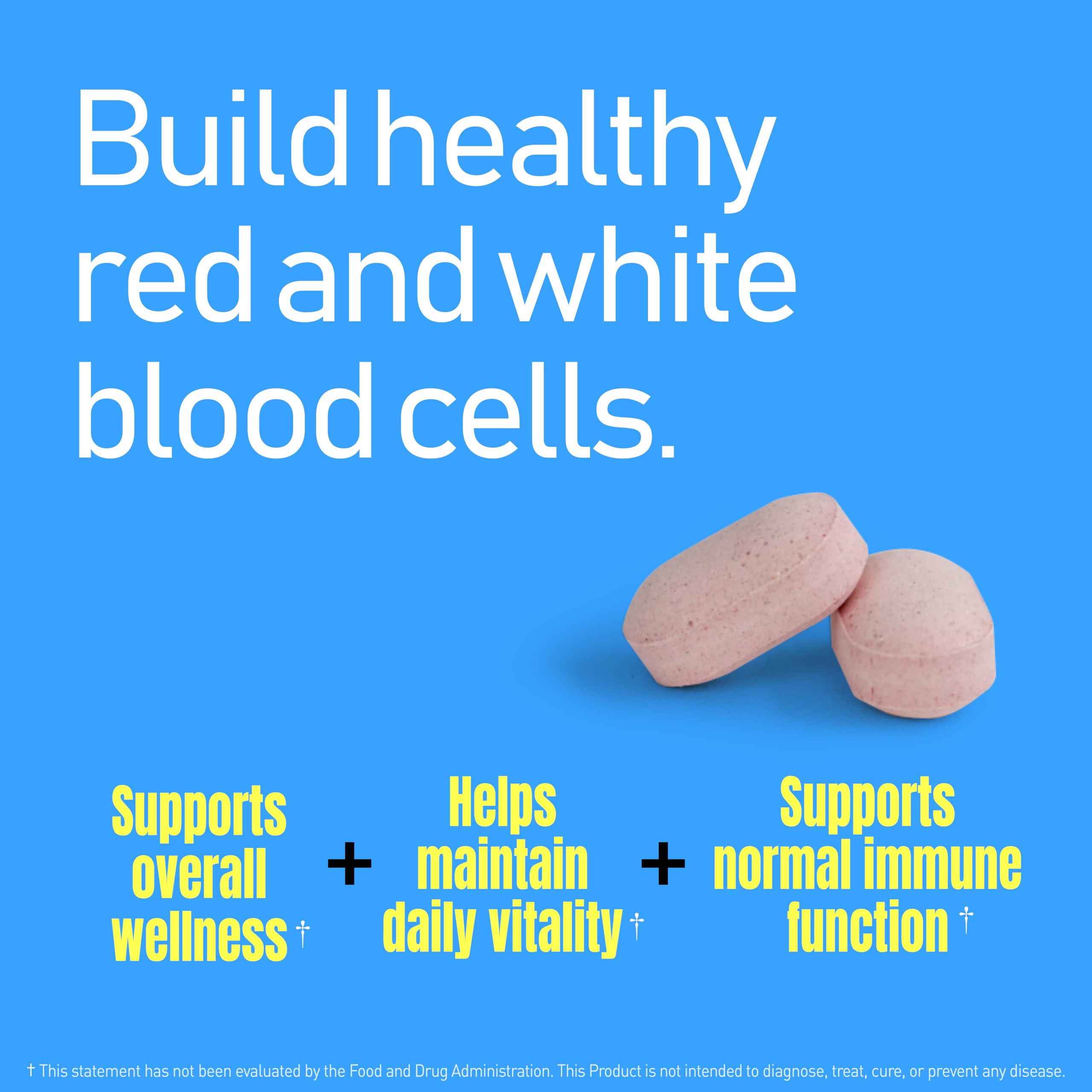 NANOWELL Iron Supplement side view with tablet details