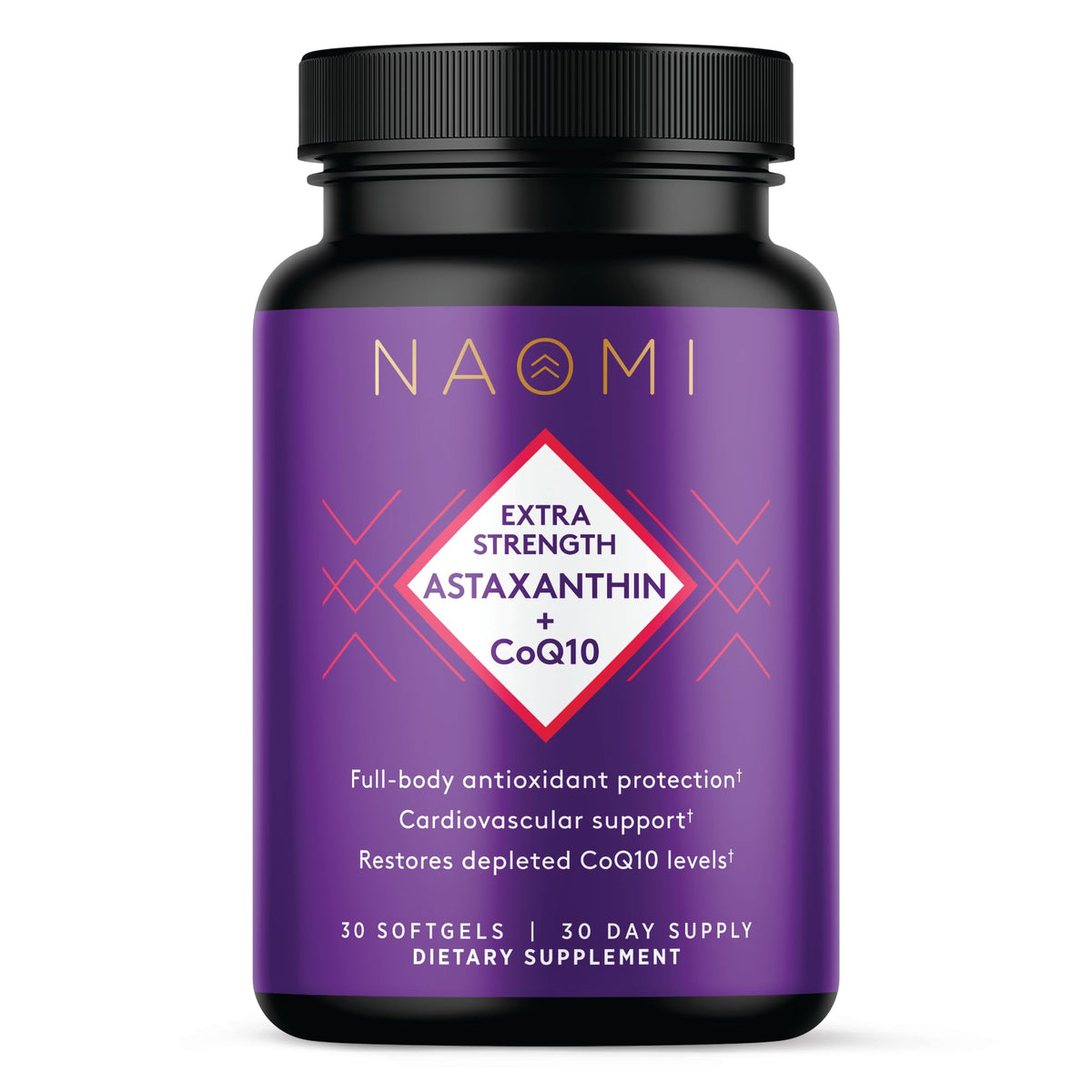 NAOMI CoQ10 + Zanthin softgel front view