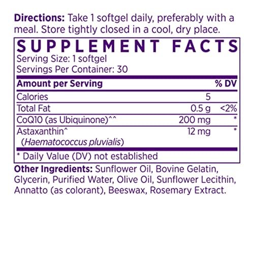 NAOMI CoQ10 + Zanthin softgel side view