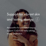 NAOMI CoQ10 + Zanthin softgel with dosage information
