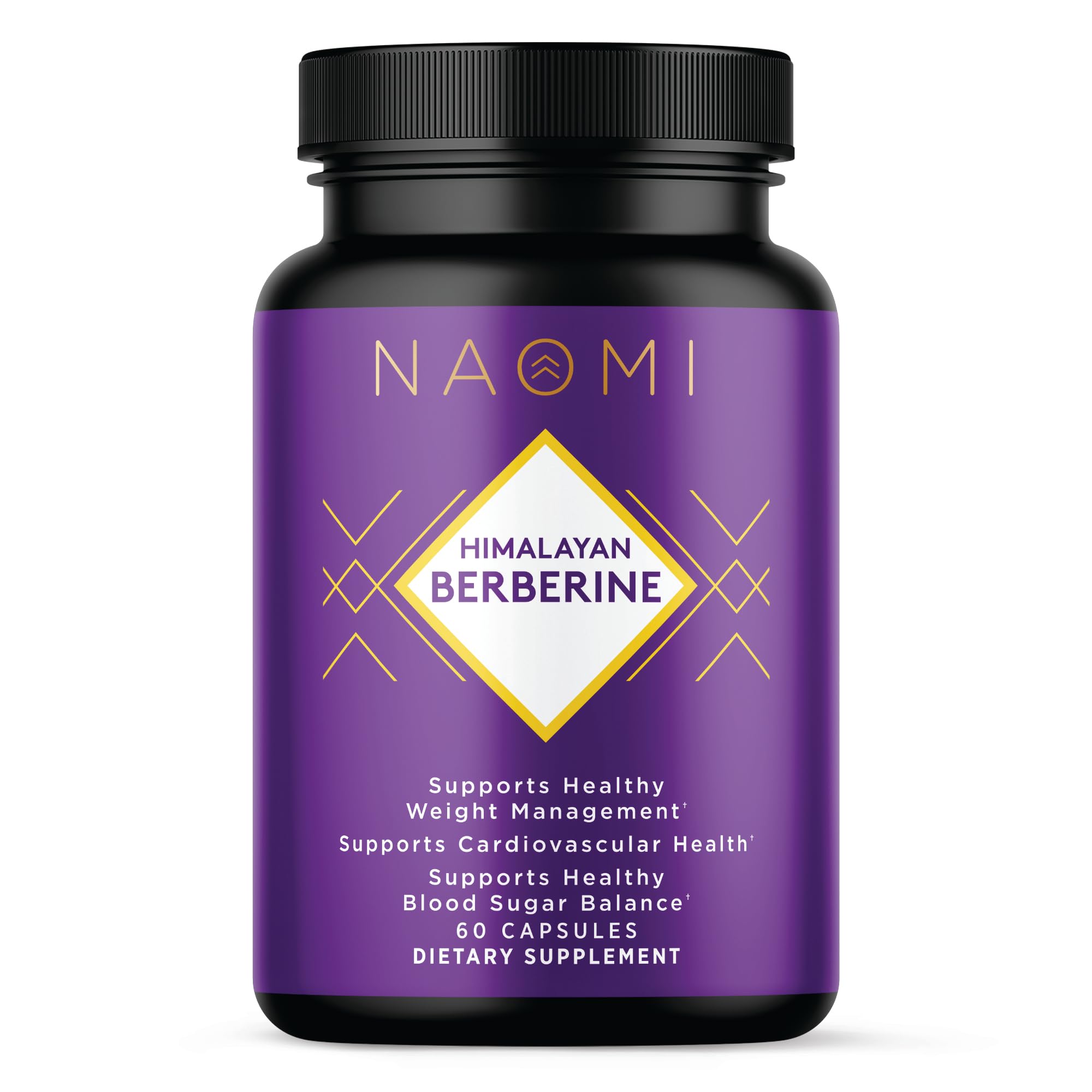 NAOMI HIMABERB Berberine HCl 500mg capsules front view