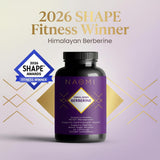 NAOMI HIMABERB Berberine HCl 500mg capsules in a bowl