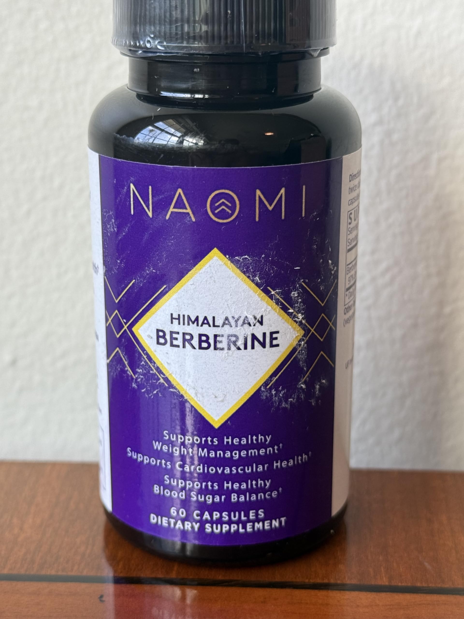NAOMI HIMABERB Berberine HCl 500mg capsules lifestyle scene