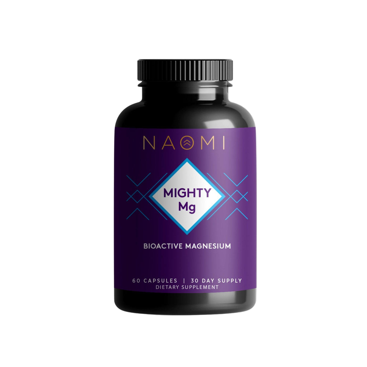 NAOMI Magnesium Supplement 360mg front view with packaging