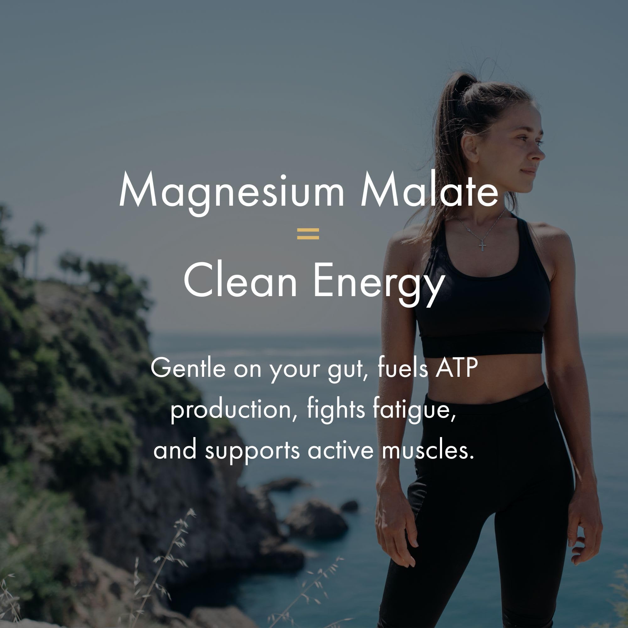 NAOMI Magnesium Supplement 360mg with a measuring spoon