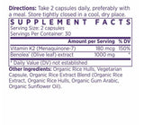 NAOMI Olive Leaf Extract with Vitamin K2 capsules close-up