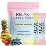 NAPEXIX Calming Drink Mix packaging front view with pineapple and mixed berry flavour
