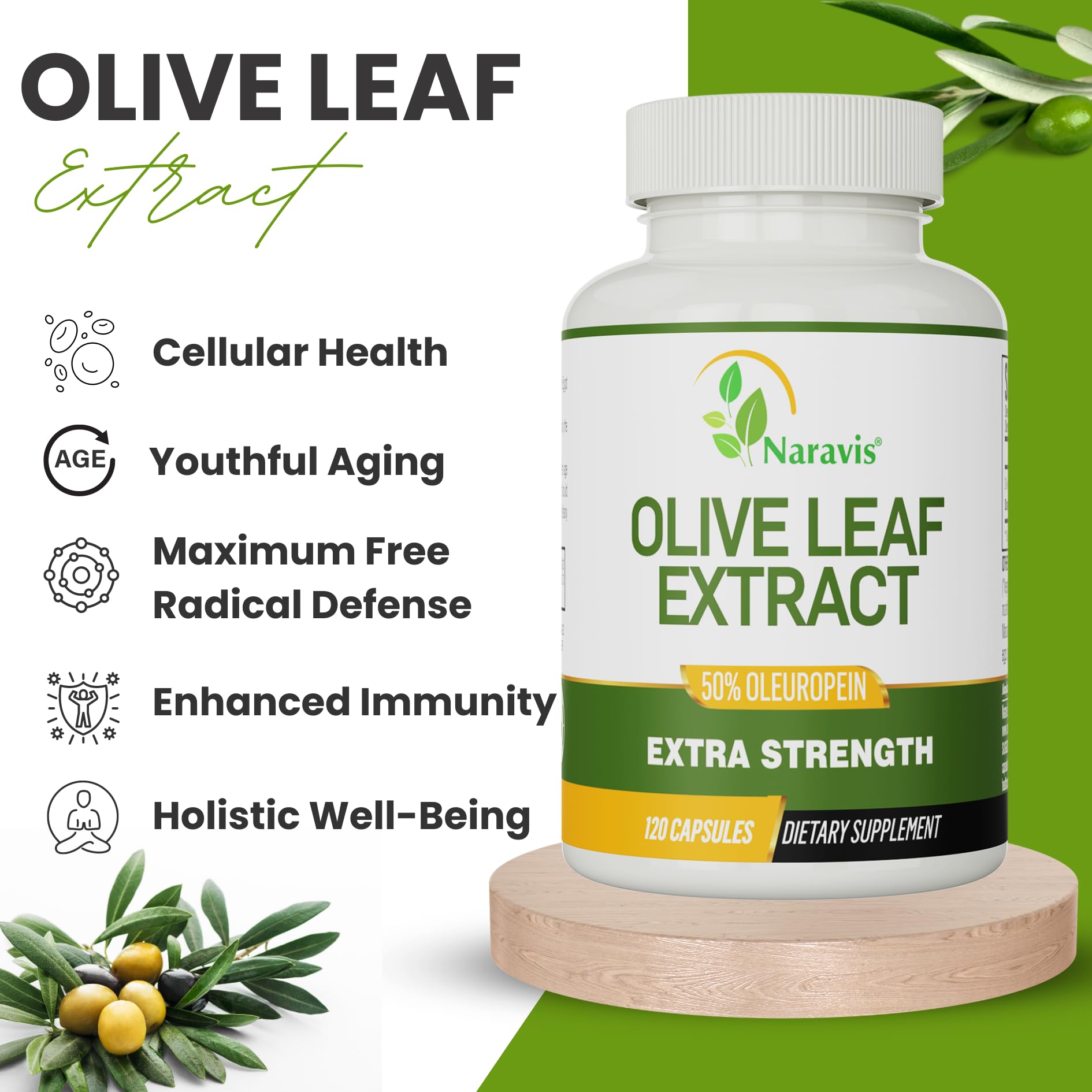 Naravis Olive Leaf Extract capsule ingredients list