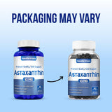 NasaBeahava Astaxanthin Supplement bottle side view