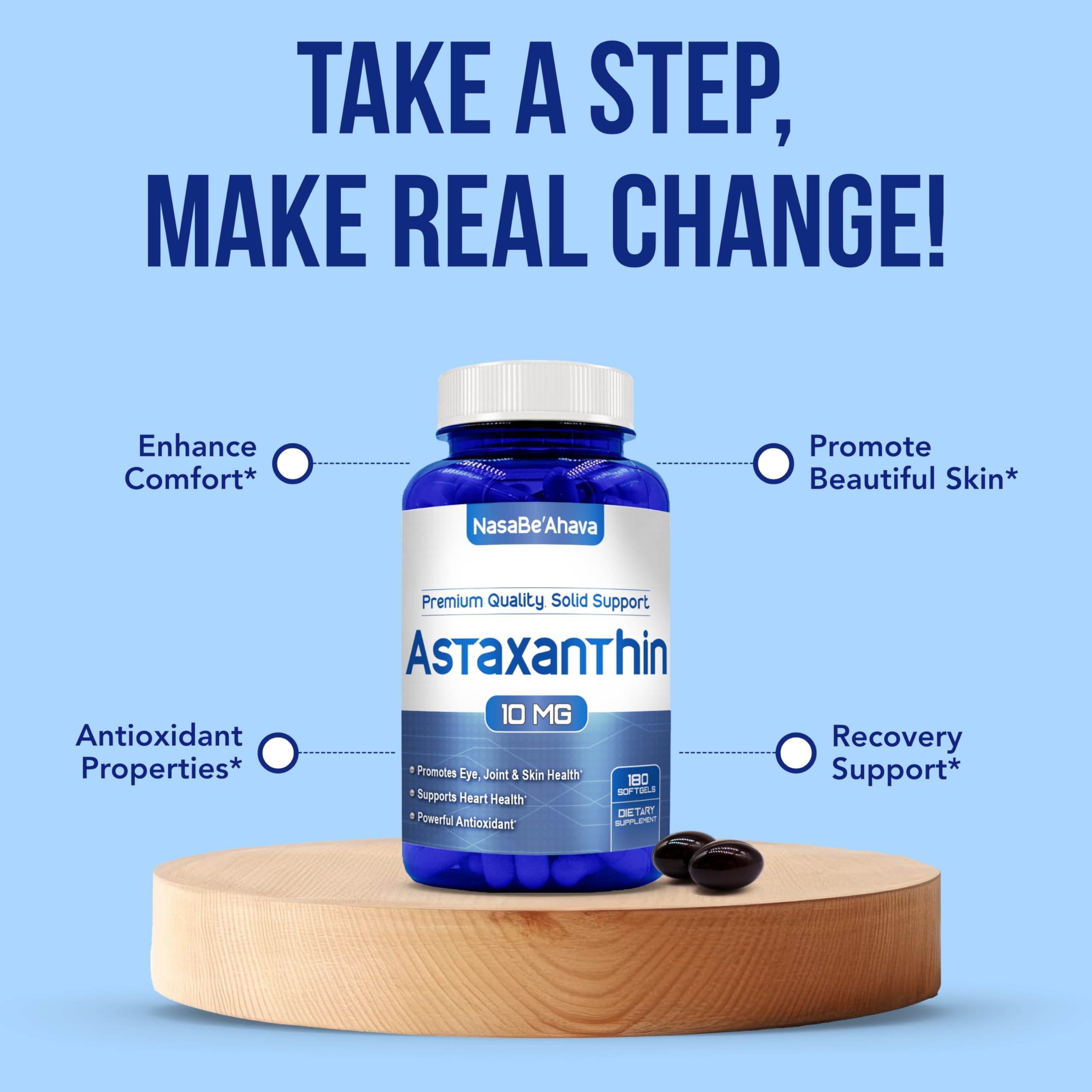 NasaBeahava Astaxanthin Supplement packaging
