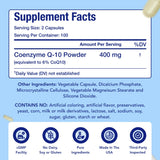 NasaBeahava CoQ10 400mg Capsules back view with ingredient list