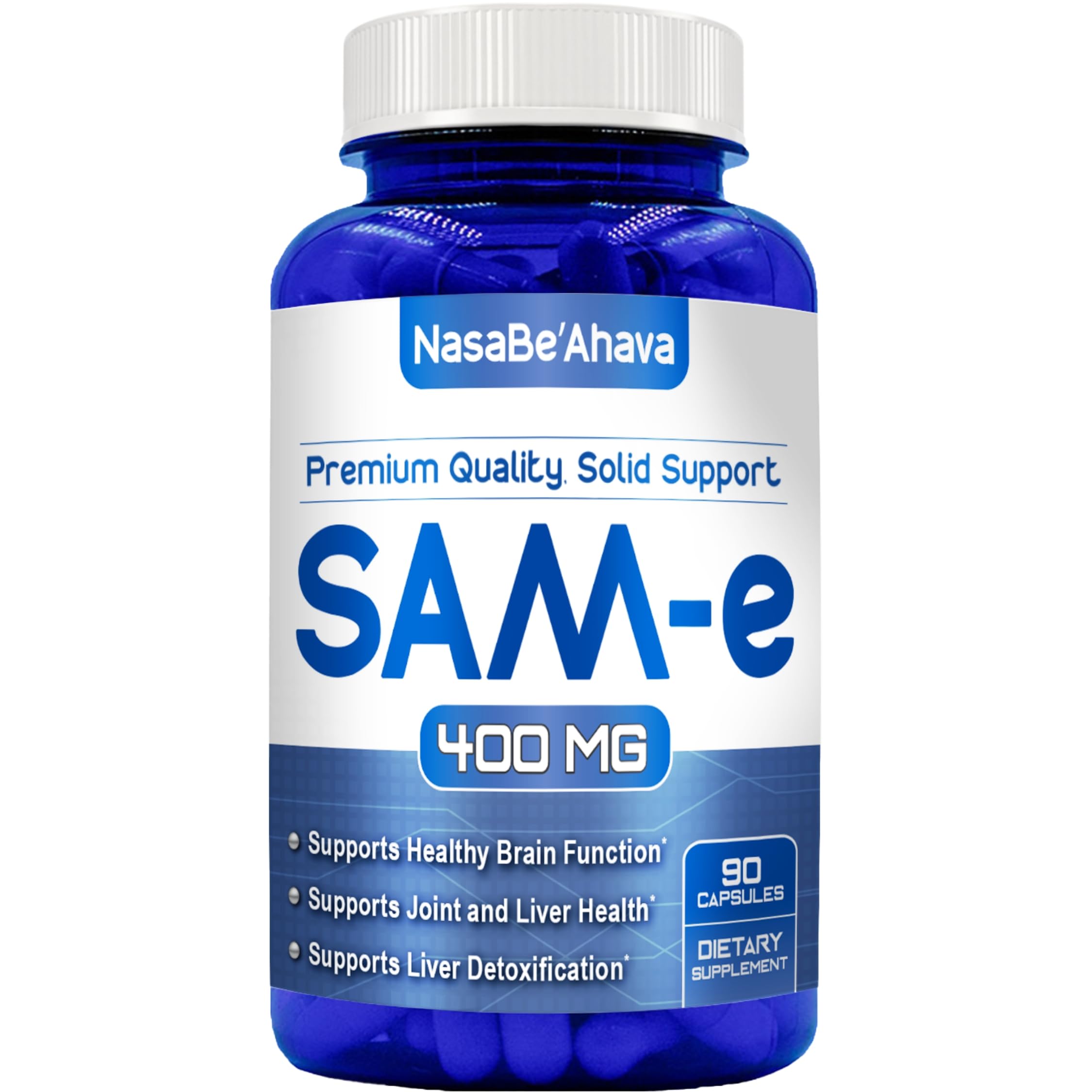 NasaBeahava SAM-e Supplement 60 Capsules front view