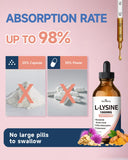 NaSeny L-Lysine Liquid Drops on a wooden table