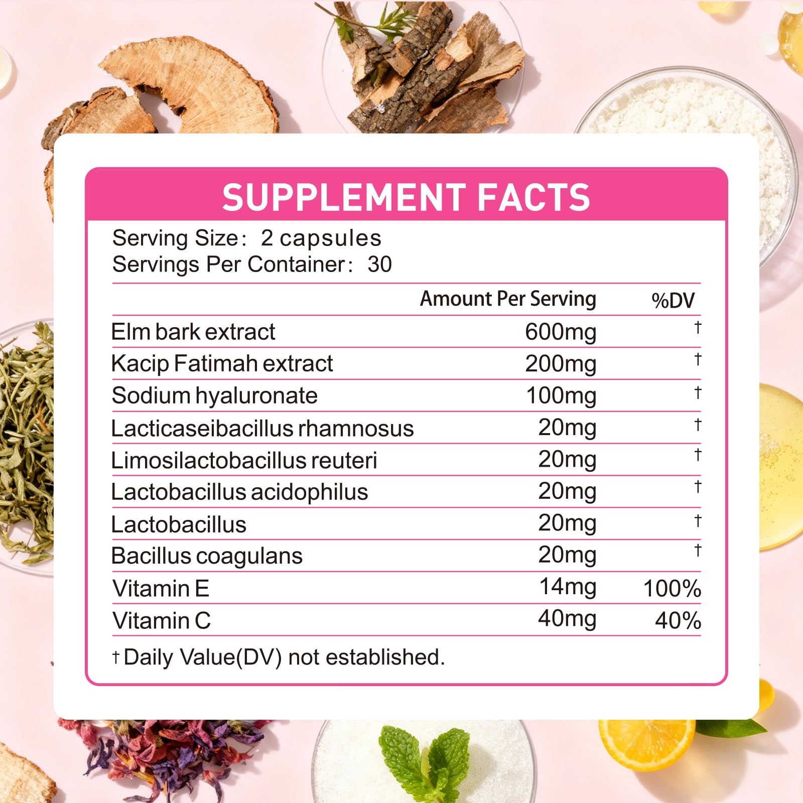 Natener 3 in 1 Vaginal Probiotics capsules on a table