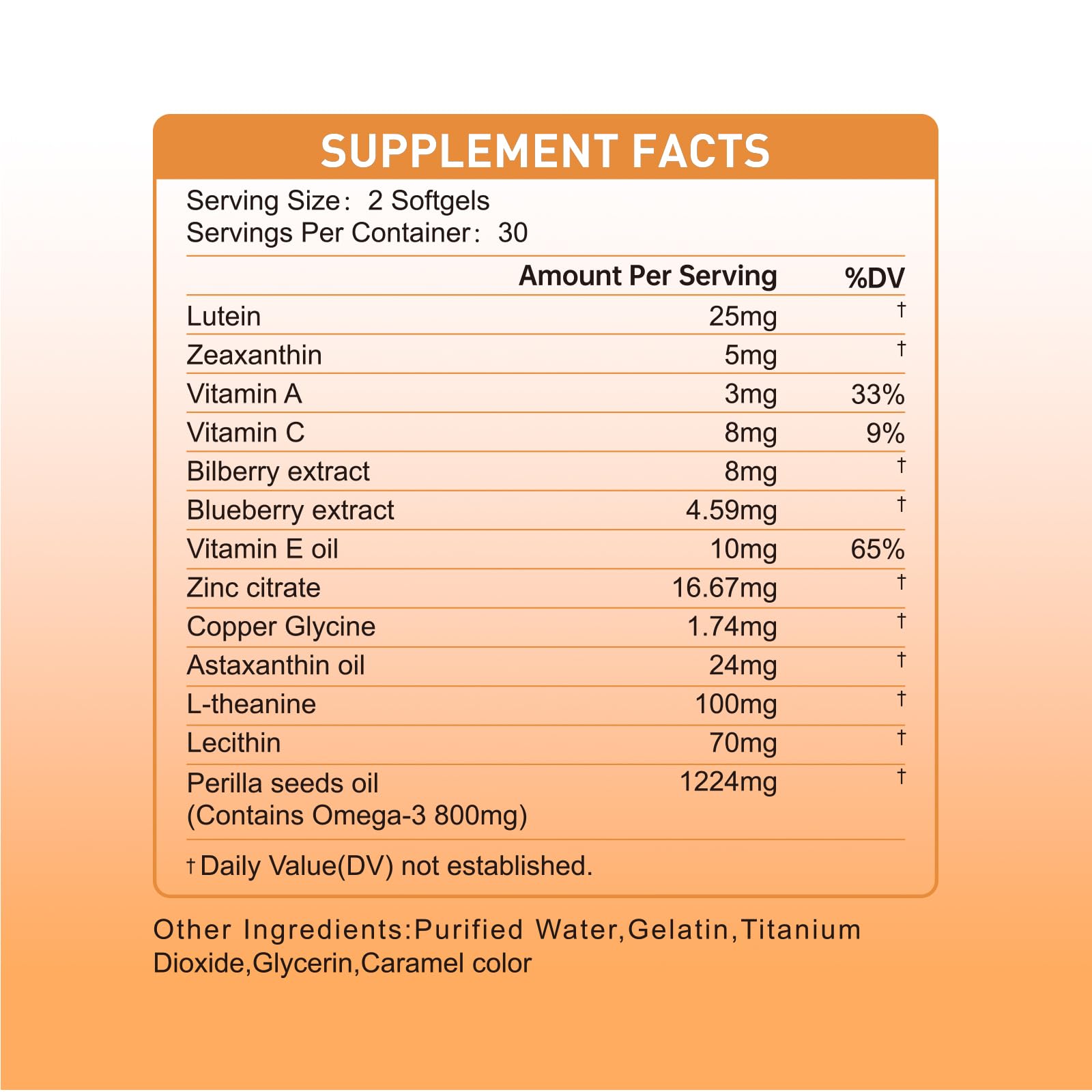 Natener Eye Care Supplement 100g side view