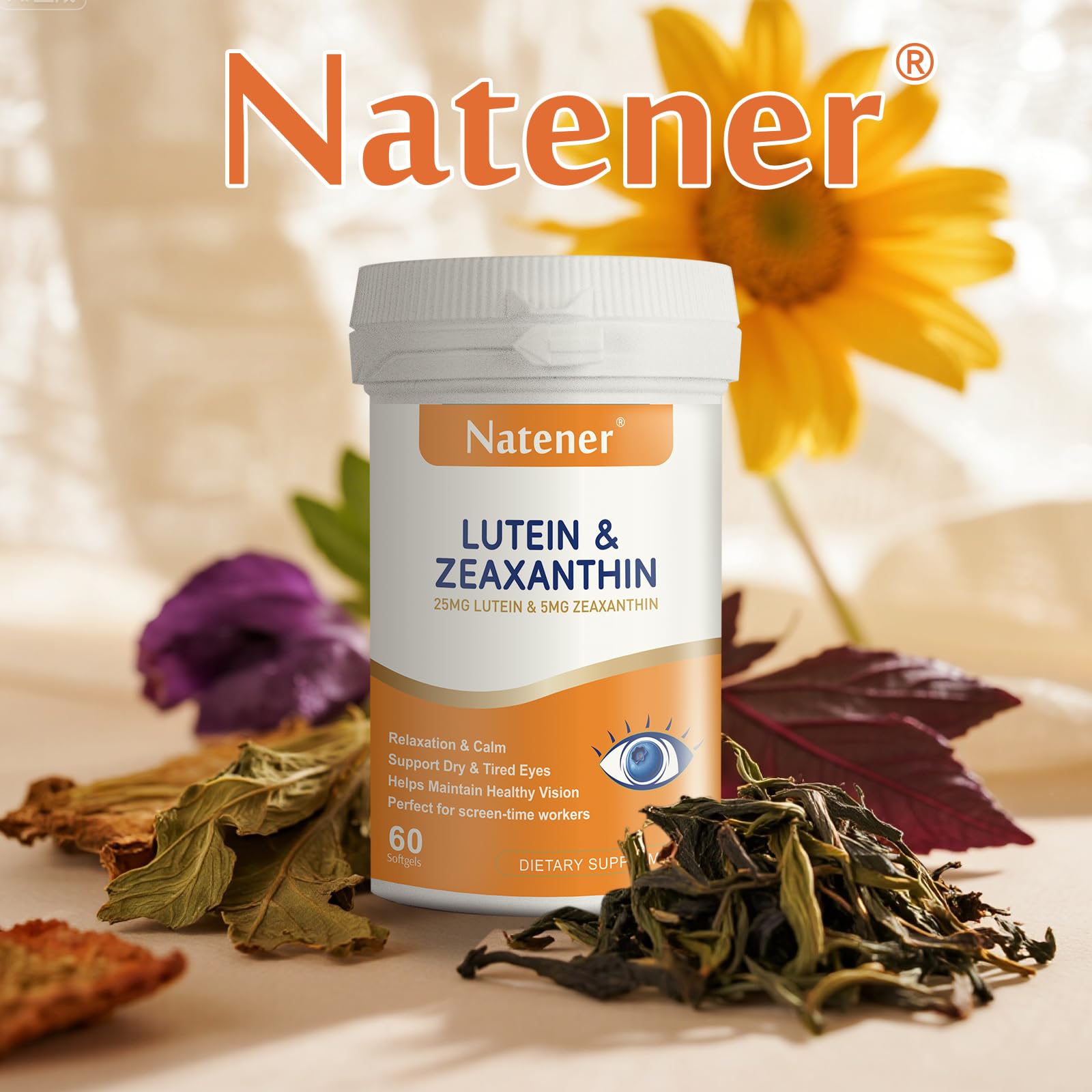 Natener Eye Care Supplement bottle with label