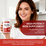 Natener Iron Supplement 36mg capsules in a hand