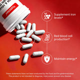 Natener Iron Supplement 36mg with beetroot powder close-up