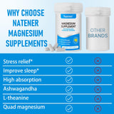 Natener Magnesium Complex Capsules with a measuring spoon for dosage
