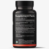 Natgrown Ashwagandha KSM-66 Supplement 600mg bottle side view