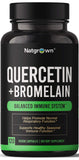 Natgrown Quercetin 500mg with Bromelain Supplement Complex front view