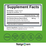 Natgrown Saw Palmetto Supplement 100g packaging