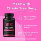 Natgrown Vitex Chasteberry Capsules bottle back view
