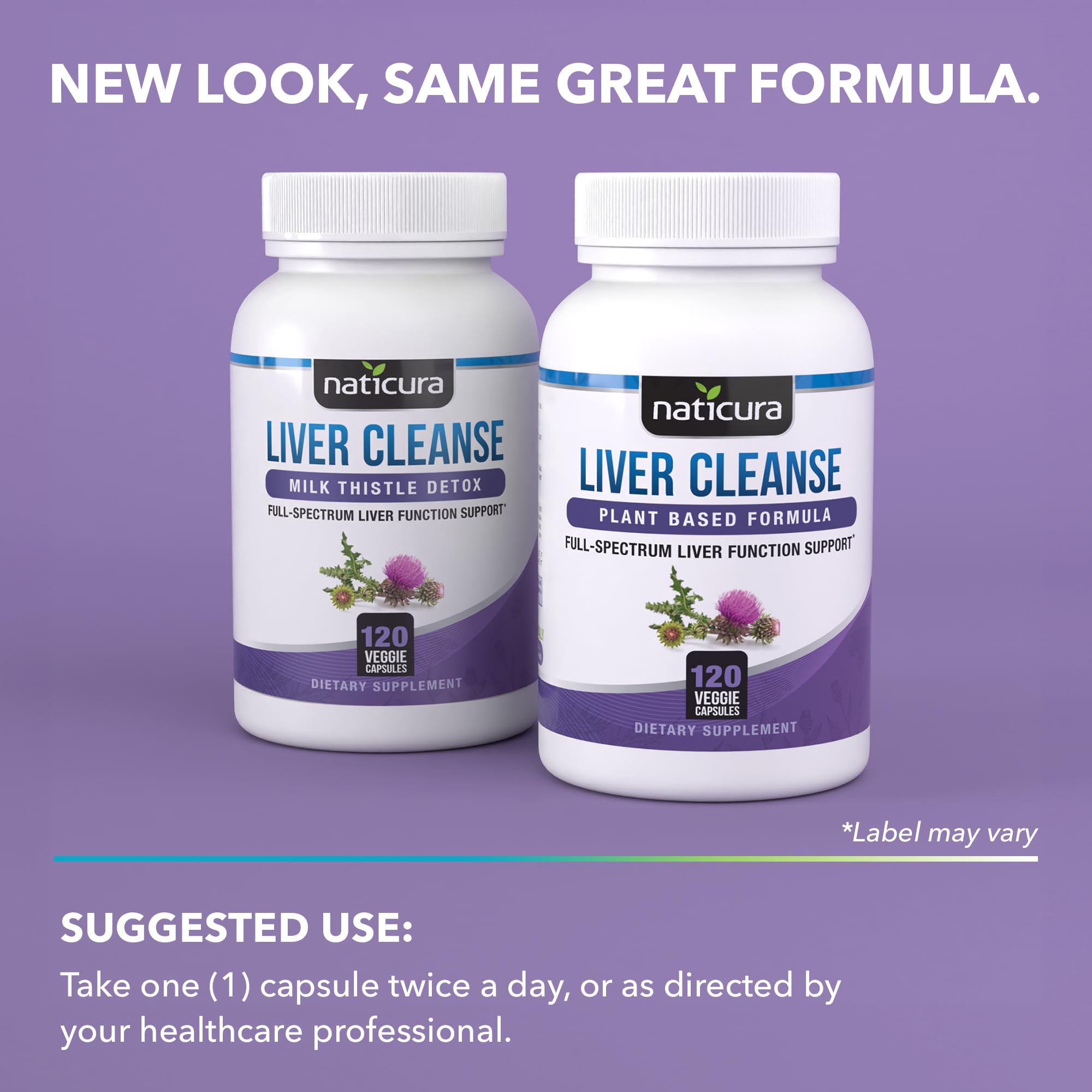 Naticura Liver Cleanse Milk Thistle Supplement capsules close-up