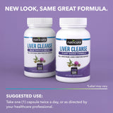 Naticura Liver Cleanse Milk Thistle Supplement capsules close-up