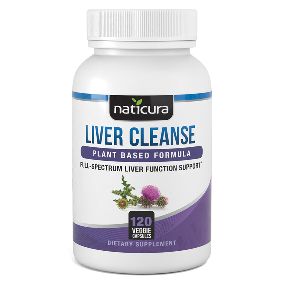 Naticura Liver Cleanse Milk Thistle Supplement front view