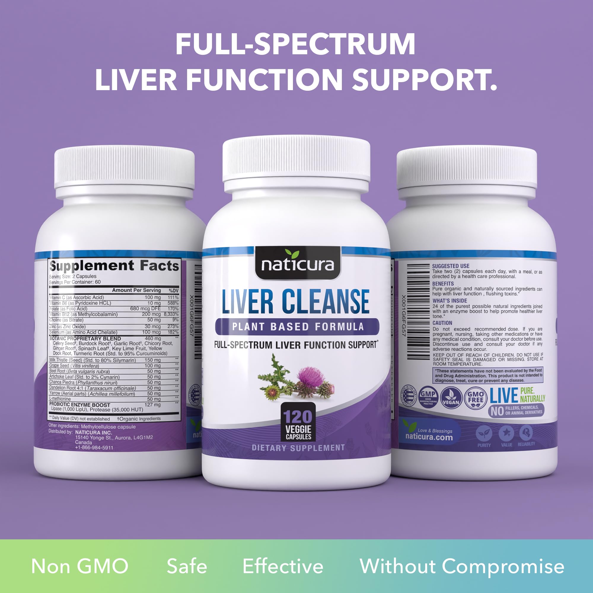 Naticura Liver Cleanse Milk Thistle Supplement lifestyle scene