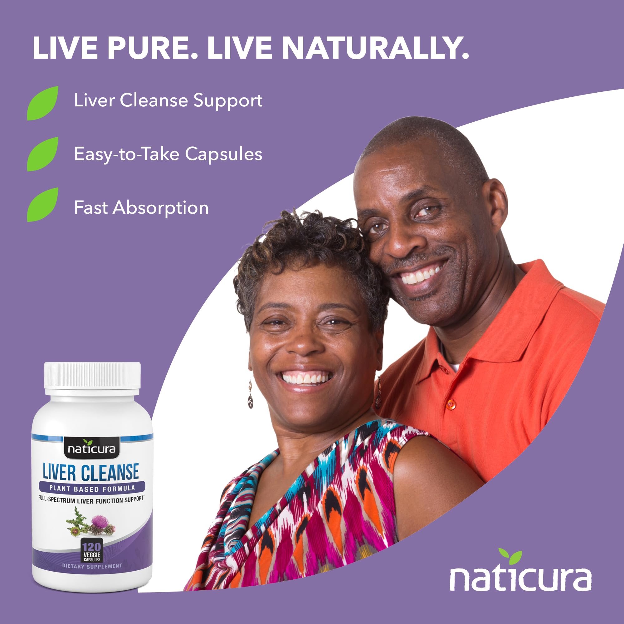 Naticura Liver Cleanse Milk Thistle Supplement packaging