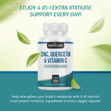 Naticura Zinc Supplement 118g back view with ingredient list