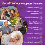 NATISLAND Black Cohosh Menopause Gummies with a grape flavour