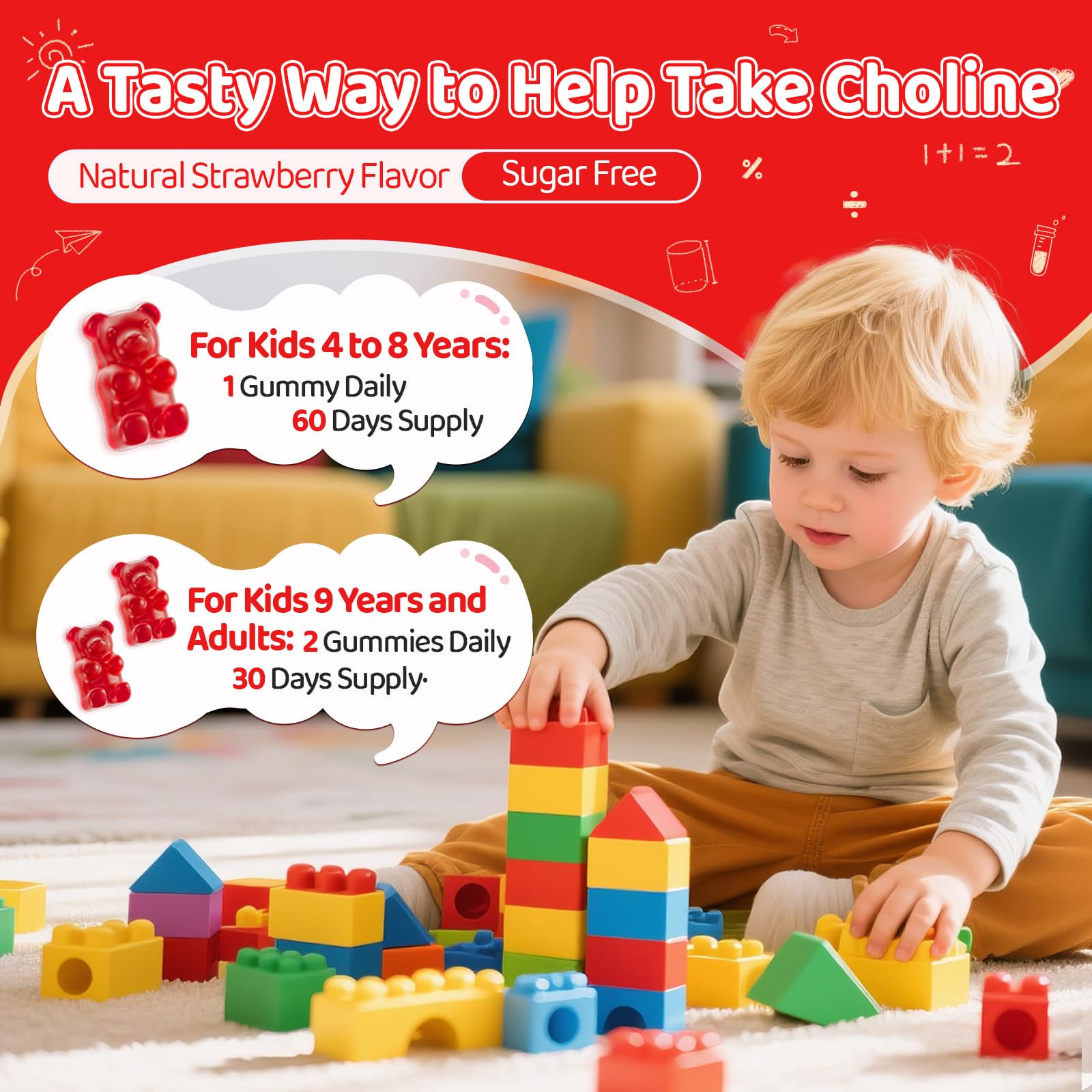 NATISLAND Choline Gummies lifestyle scene with family enjoying gummies