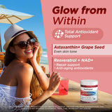 NATISLAND Collagen Peptide Gummies lifestyle shot with healthy snacks
