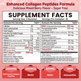 NATISLAND Collagen Peptide Gummies side view showing nutritional information