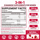 NATISLAND D Mannose Gummies 1500mg bottle close-up
