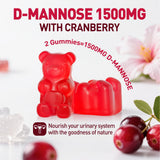 NATISLAND D Mannose Gummies 1500mg with cranberries