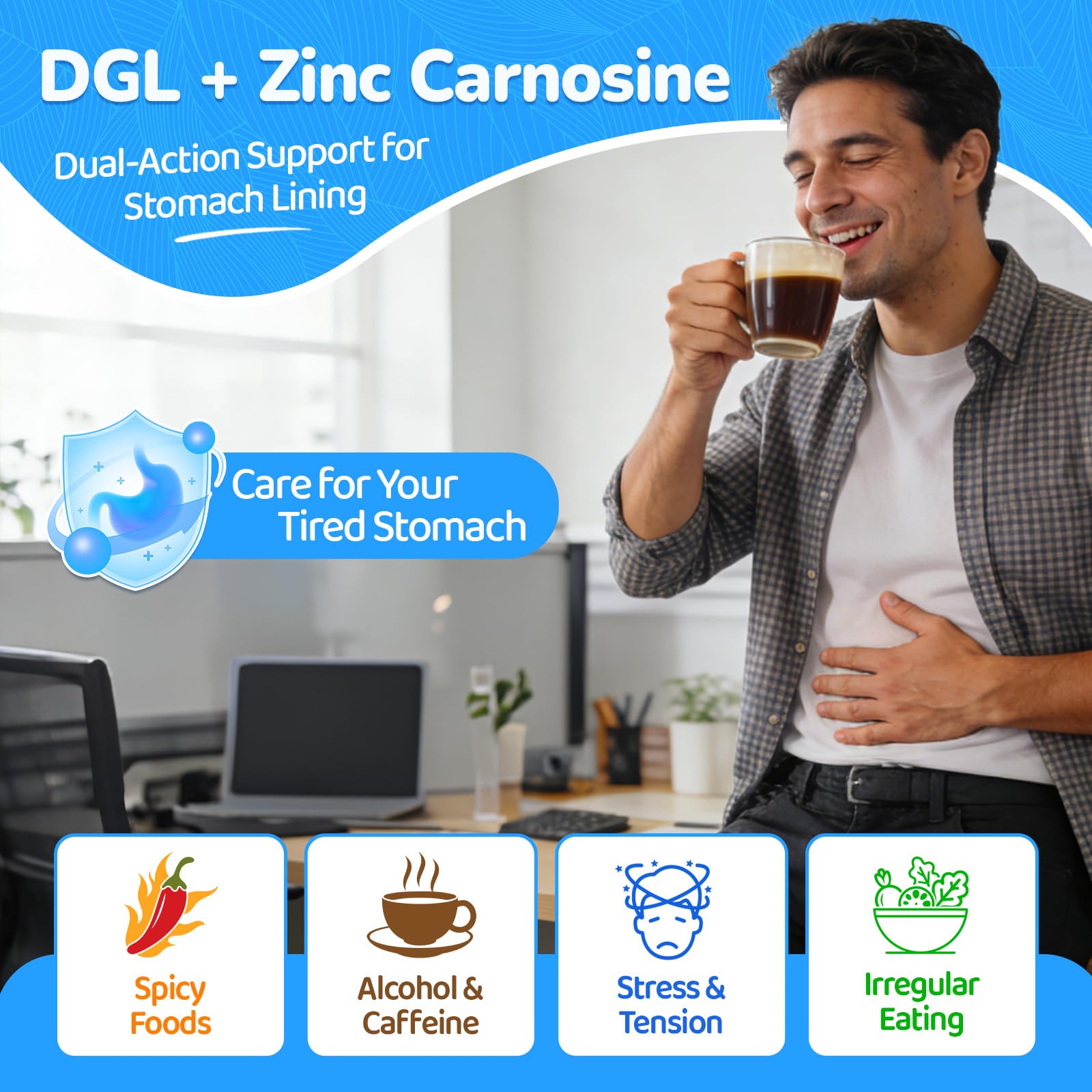 NATISLAND DGL Gummies with Zinc Carnosine packaging
