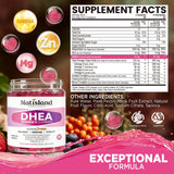 NATISLAND DHEA 50mg gummies side view showing dosage